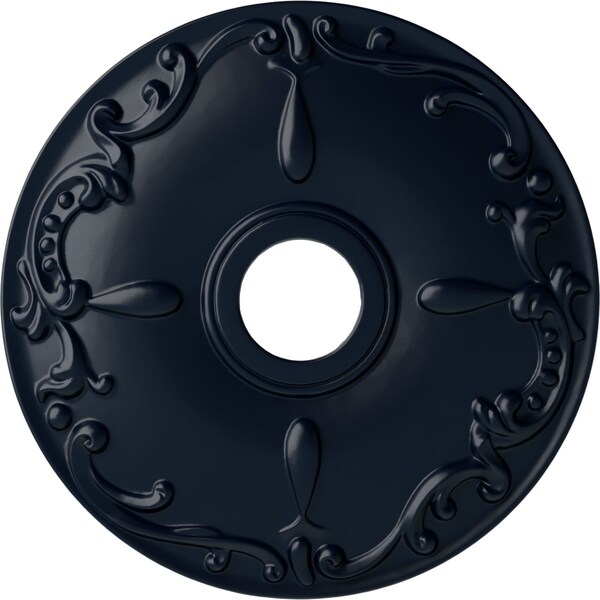 Ekena Millwork Kent Ceiling Medallion (Fits Canopies up to 5"), 18"OD x 3 1/2"ID x 1 1/4"P, Midnight Dream CM18KEMDF - main